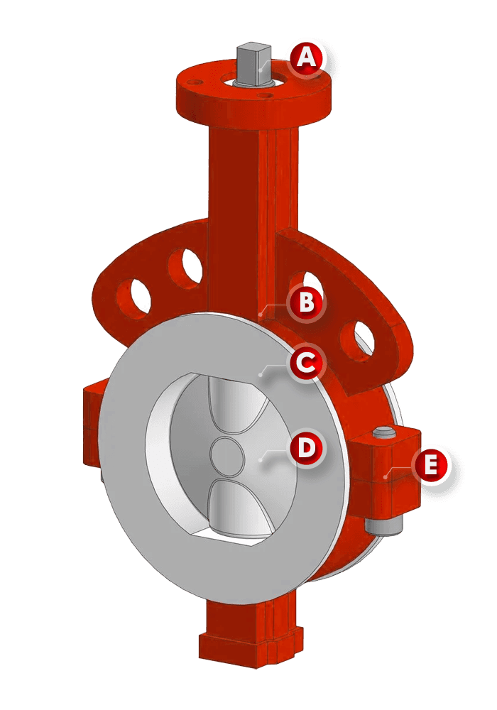 Concentric Wafer Butterfly Valve SB71-P