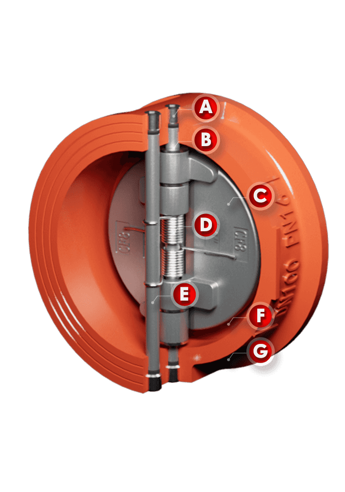 Wafer Butterfly Check Valve SC77