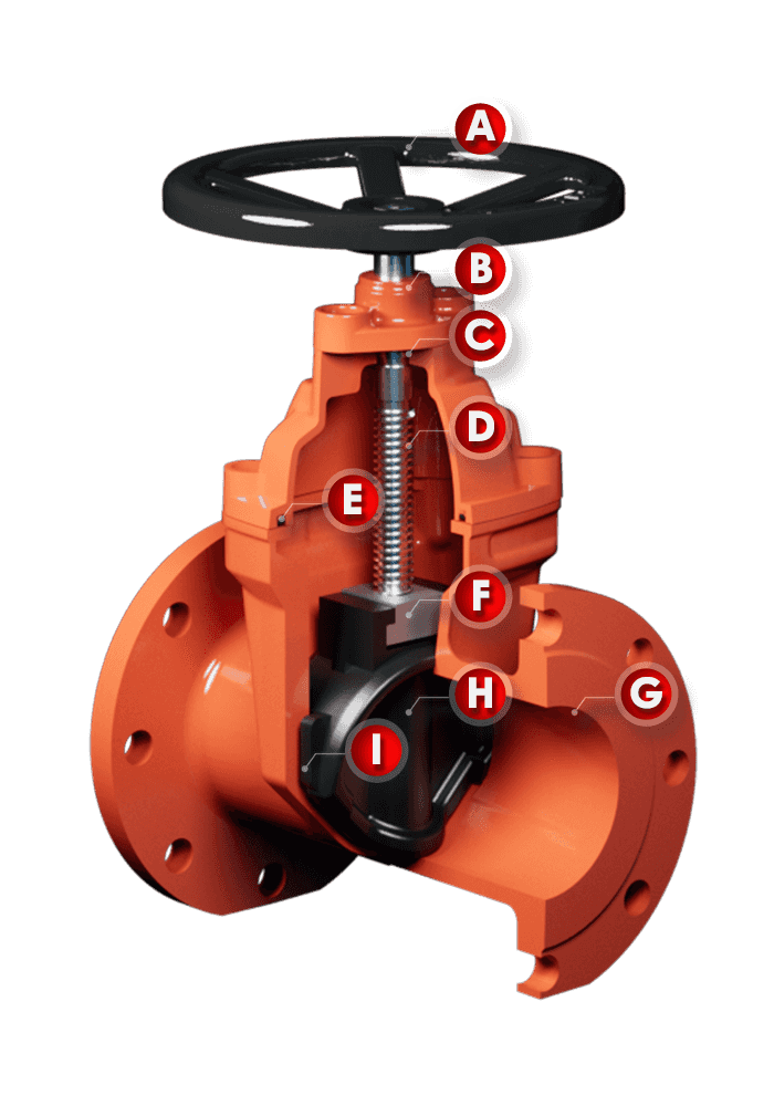 Flanged Resilient Gate Valve SG45