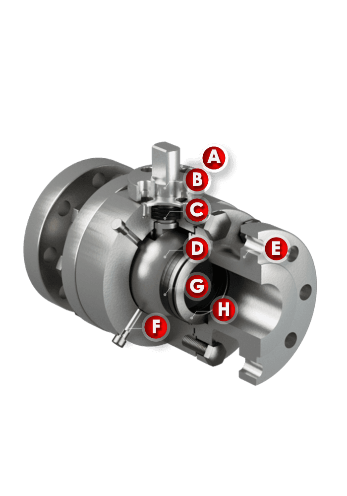 Flanged Metal Seated Ball Valve SK41-M