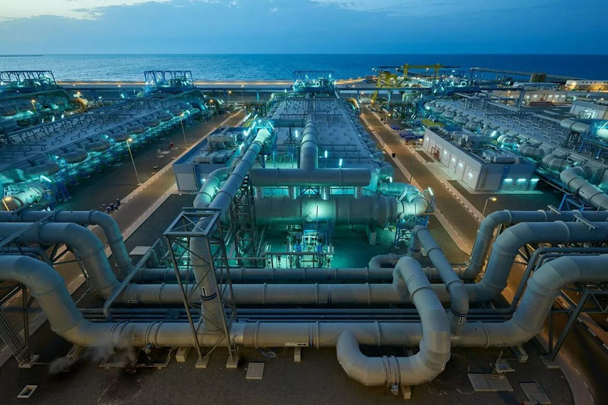 Flange concentric butterfly valves (SB41) were used for seawater cooling system in Tanajib, Saudi Arabia